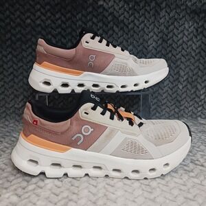 ON Running Cloudrunner 2 Pearl Tangerine Women's Running Sneakers Shoes Size 7.5